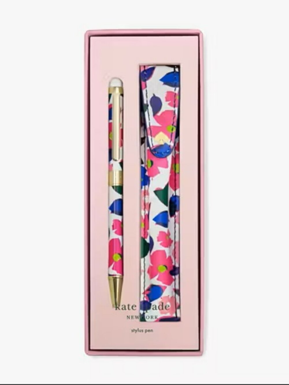 Kate Spade Botanical Garden Stylus Pen with Pouch NWT Floral